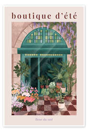 Poster Boutique d&#039;été - French Flowershop