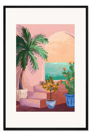 Gerahmter Kunstdruck Treppe zum Paradies