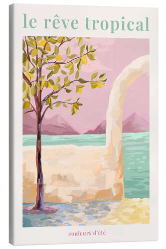 Tableau sur toile Le Rêve Tropical I