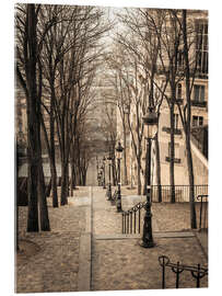 Acrylic print Montmartre City Steps