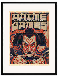 Gerahmter Kunstdruck Love anime games