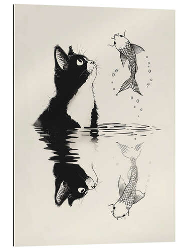 Gallery print Cat and Fish