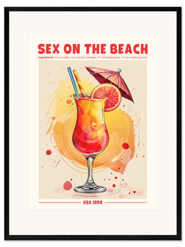 Gerahmter Kunstdruck Sex on the Beach, USA 1998 II