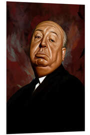 Foam board print Alfred Hitchcock