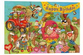 Foam board print Happy Birthday