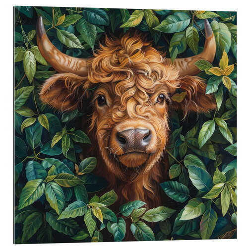 Gallery print Cute Brown Cow