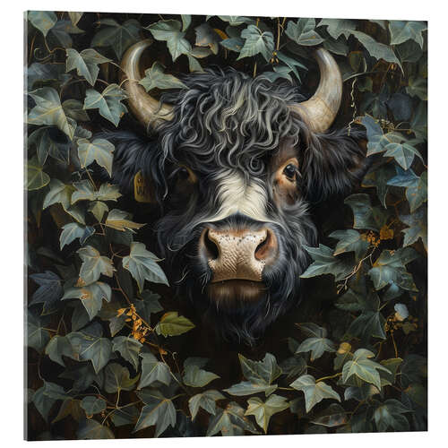 Acrylic print Cute Yak