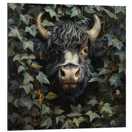 Aluminium print Cute Yak - DejaReve