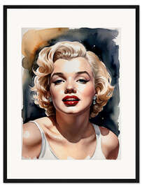 Gerahmter Kunstdruck Marilyn Monroe Portrait