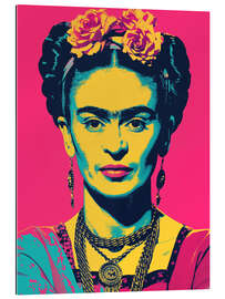 Galleriprint Frida Kahlo Pink Pop Art