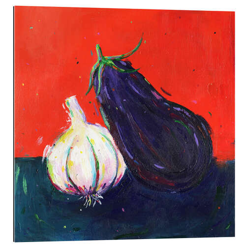 Gallery print Garlic and Aubergine