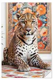 Wall sticker Leopard in the house