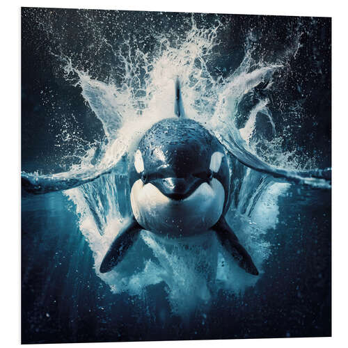 Foam board print Orca Killer Whale