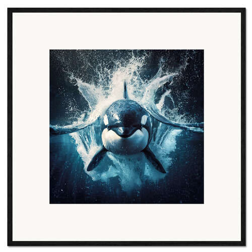 Impression artistique encadrée Orca Killer Whale