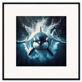 Impression artistique encadrée Orca Killer Whale - Silvio Schoisswohl