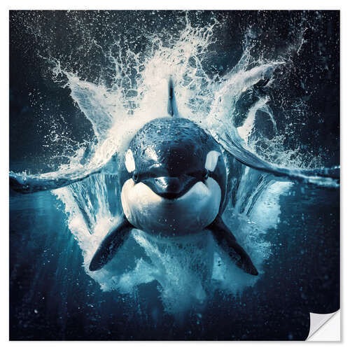 Autocolante decorativo Orca Killer Whale