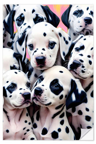 Naklejka na ścianę Dalmatian Love