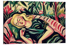 Magnettafel Mittagsschlaf im Wintergarten