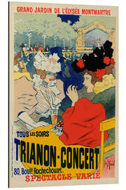 Tableau en aluminium Trianon-Concert, Jardin de l'Élysée Montmartre