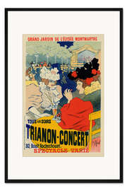 Gerahmter Kunstdruck Trianon-Concert, Jardin de l'Élysée Montmartre