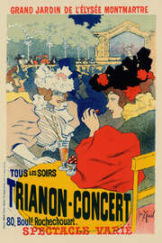 Magnettafel Trianon-Concert, Jardin de l'Élysée Montmartre