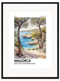 Gerahmter Kunstdruck Mallorca - The Mediterranean Paradise