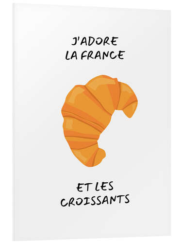 PVC print J'adore la France et les croissants