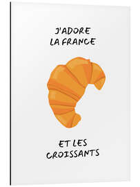 Magnettafel J'adore la France et les croissants