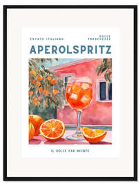 Gerahmter Kunstdruck Estate Italiana - Aperol Spritz