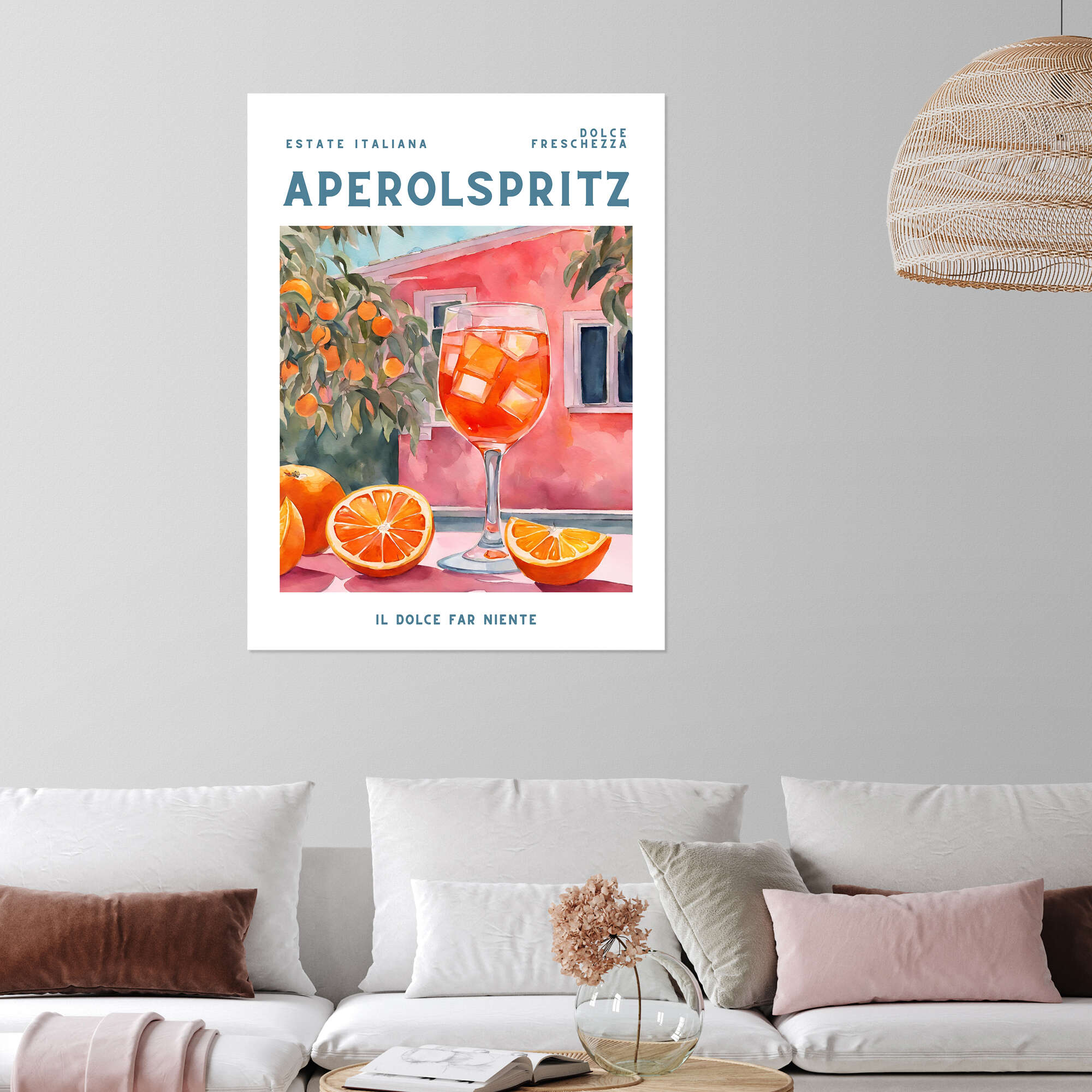Estate Italiana - Aperol Spritz print by Ohkimiko | Posterlounge