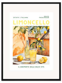 Gerahmter Kunstdruck Estate Italiana - Limoncello