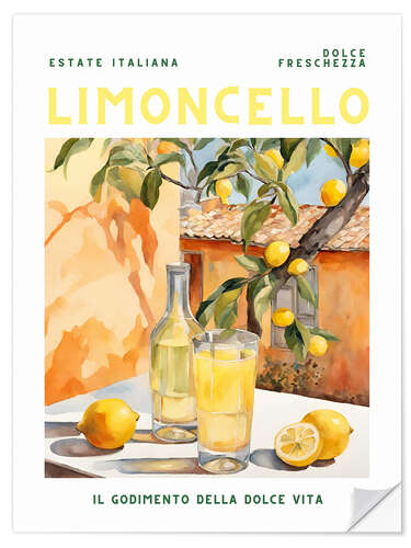 Naklejka na ścianę Estate Italiana - Limoncello