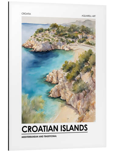 Aluminium print Croatian Islands