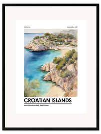 Gerahmter Kunstdruck Croatian Islands