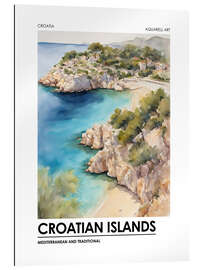 Quadro em plexi-alumínio Croatian Islands