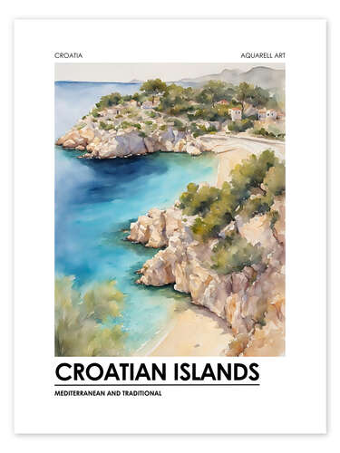 Poster Croatian Islands