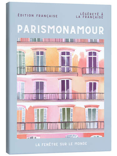 Canvas print Paris mon amour