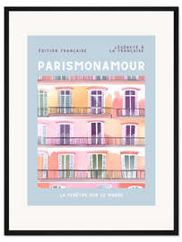 Gerahmter Kunstdruck Paris mon amour