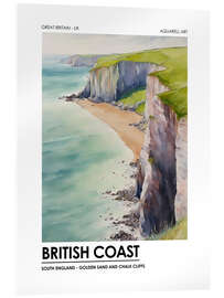 Acrylglasbild British Coast - South England