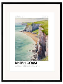 Kunsttryk i ramme British Coast - South England