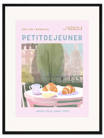 Gerahmter Kunstdruck Petit dejeuner - Ohkimiko