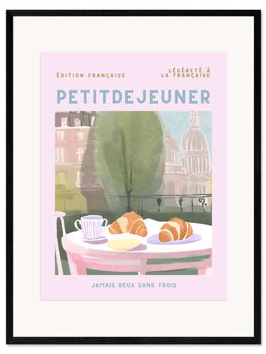 Ingelijste kunstdruk Petit dejeuner