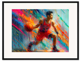 Gerahmter Kunstdruck An den Korb