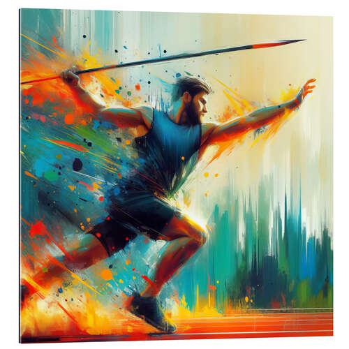 Gallery print Athlete throwing javelin