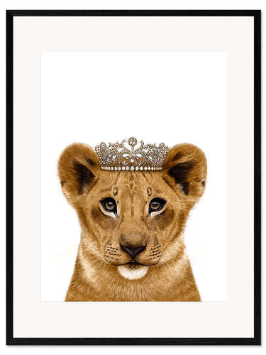 Impression artistique encadrée Lion Princess