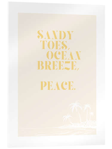 Acrylglas print Ocean Breeze - Peace