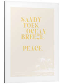 Aluminium print Ocean Breeze - Peace