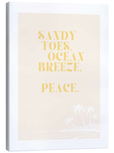 Stampa su tela Ocean Breeze - Peace