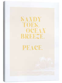 Tableau sur toile Ocean Breeze - Peace