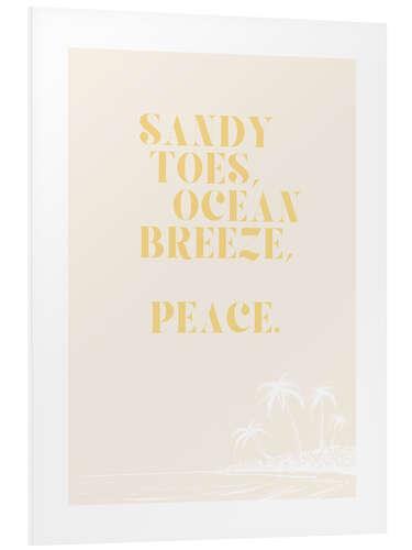 Foam board print Ocean Breeze - Peace